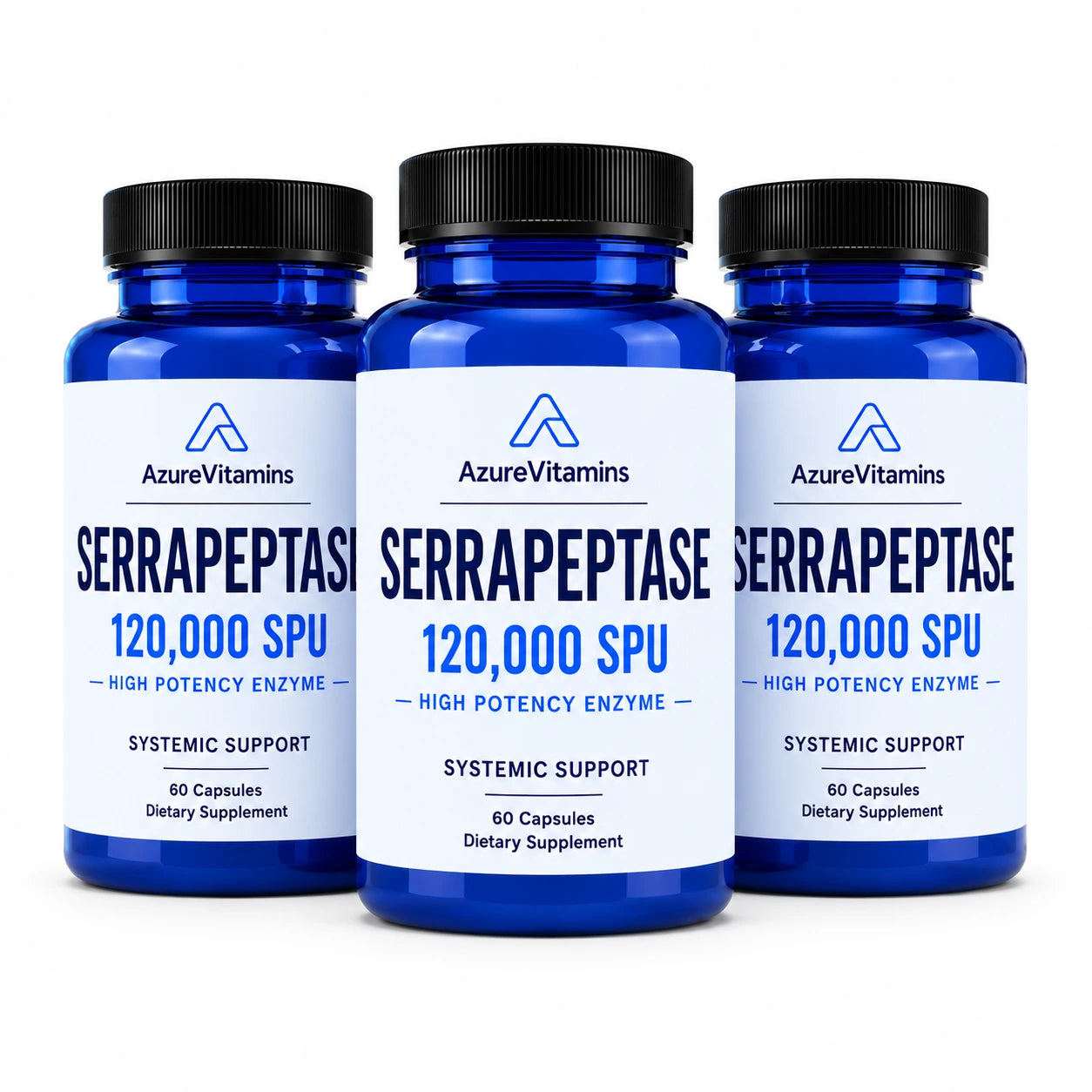 Serrapeptase 120,000 SPU - High Potency Systemic Enzyme