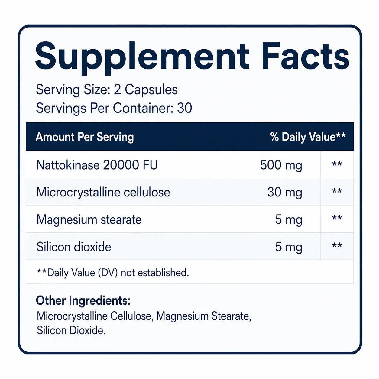 NATTOKINASE 20,000 FU - High Potency Enzyme