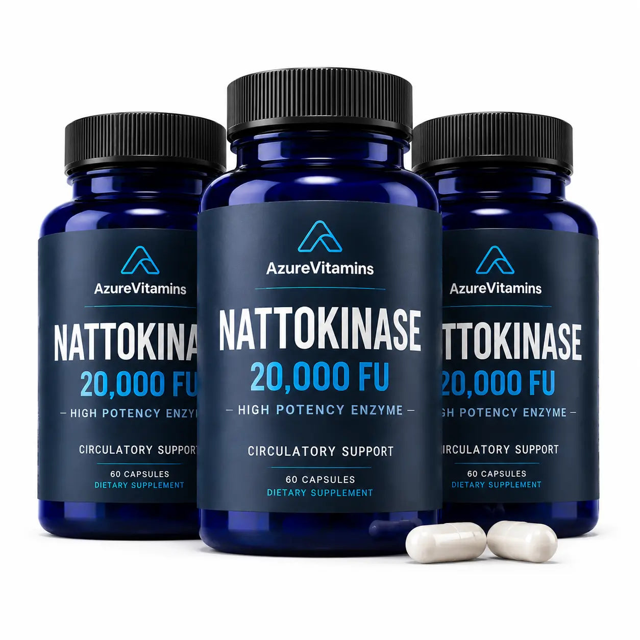 NATTOKINASE 20,000 FU - High Potency Enzyme