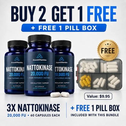 NATTOKINASE 20,000 FU - High Potency Enzyme