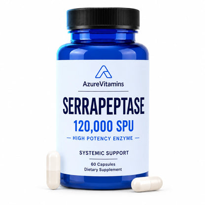 Serrapeptase 120,000 SPU - High Potency Systemic Enzyme