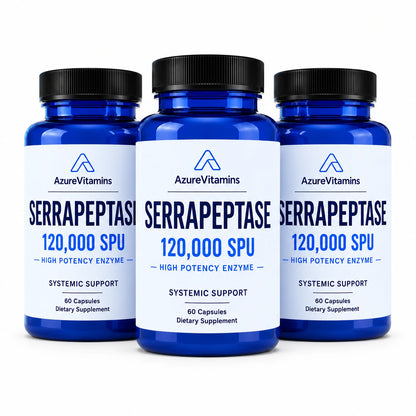Serrapeptase 120,000 SPU - High Potency Systemic Enzyme