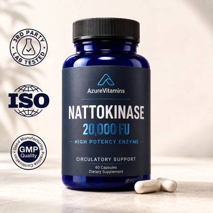 NATTOKINASE 20,000 FU - High Potency Enzyme