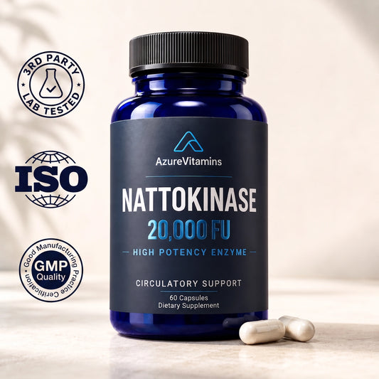 NATTOKINASE 20,000 FU - High Potency Enzyme